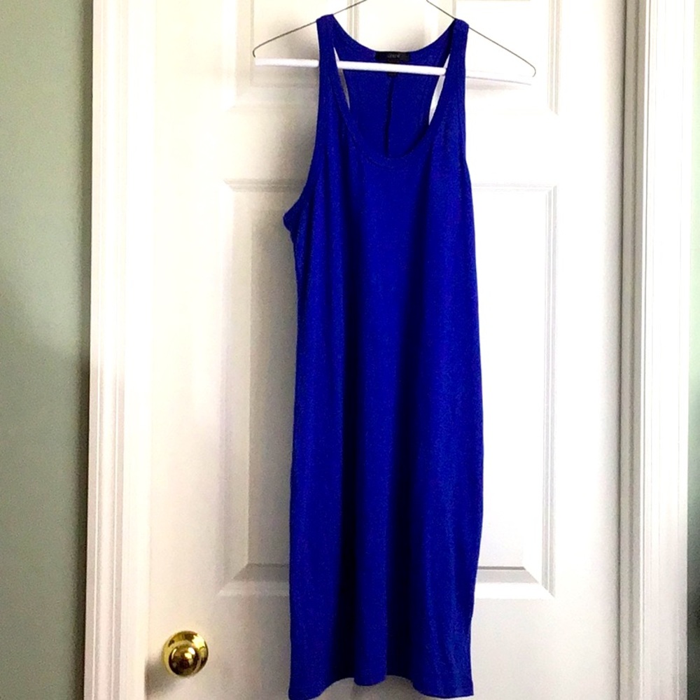 🌴 J. Crew swim 🏊‍♀️ blue coverup tank dress